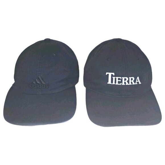 adidas Other - Adidas Hat Bundle Lot Of 2 Embroidered LogoTrefoil Strapback/Adjustable CapBlack